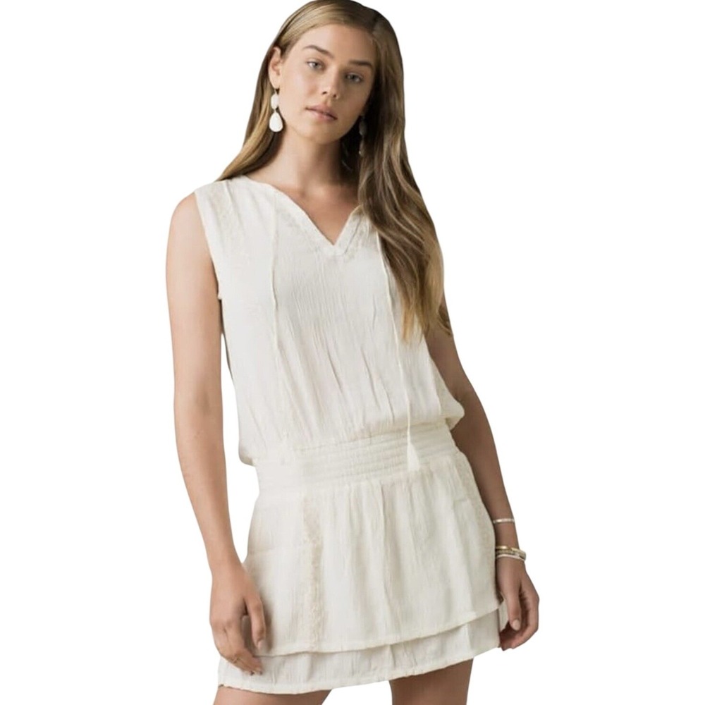 prAna Women's Seaview Sky Dress Bone Size XL New